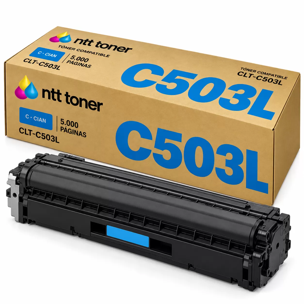 Toner Samsung CLT-C503L Cian Compatible Toner Samsung CLT-C503L Cian Compatible